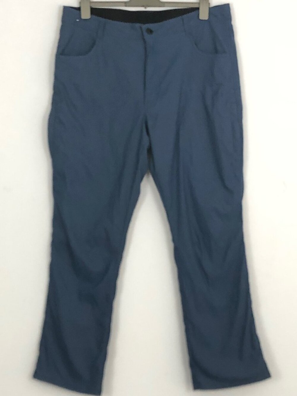 Orvis Fleece Lined Stretch Utility Pants Mens 38x30 Navy Zip Pockets Gorpcore